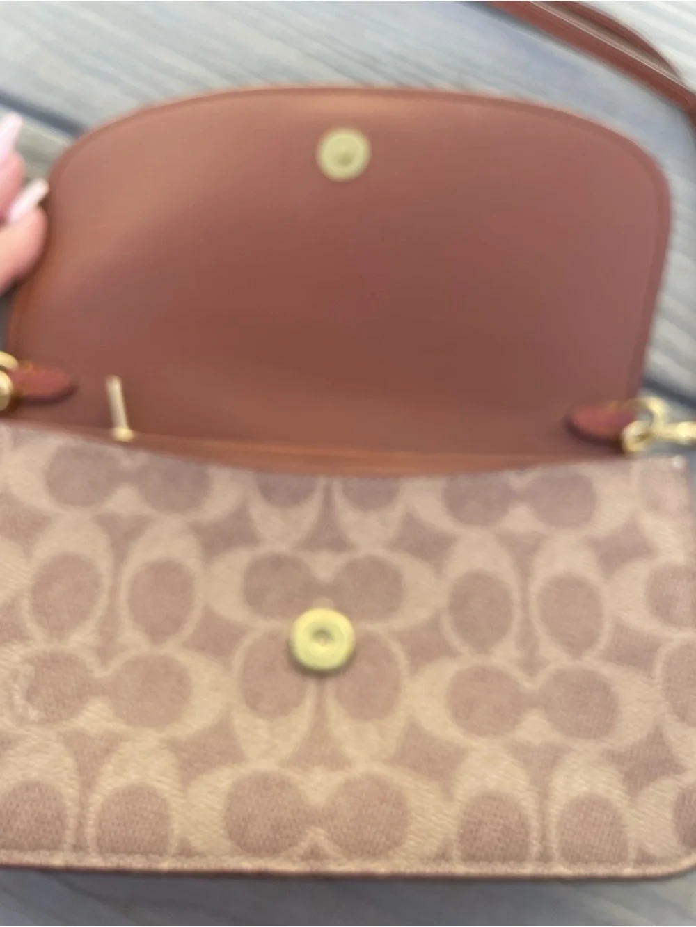 Coach Leather Signature Crossbody